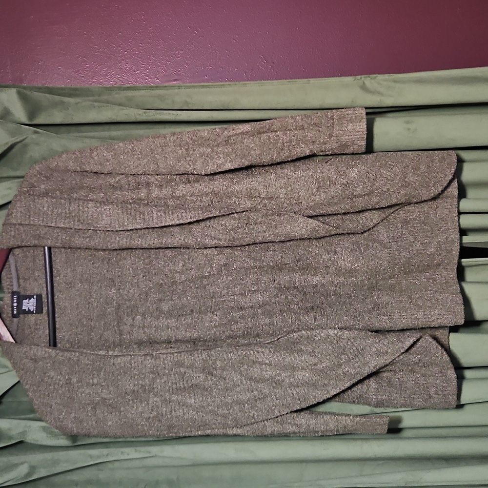 Max And Mia Cardigan Sweater, Olive Green